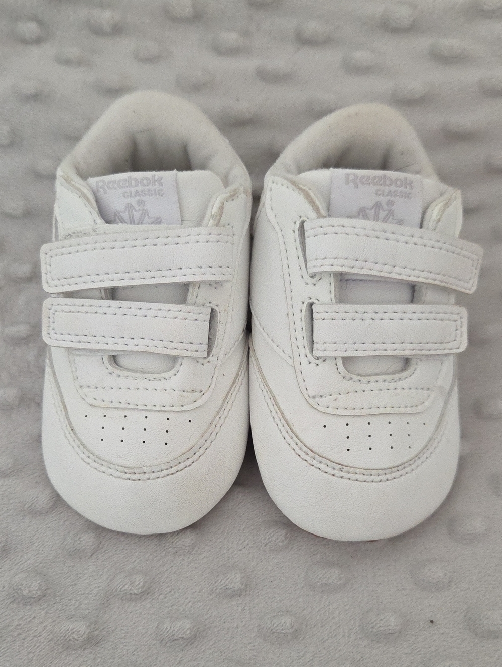 Reebok White Baby Velcro Walker Sneakers